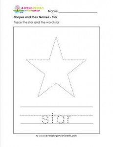 shapes and their names - star