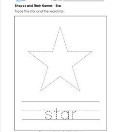 shapes and their names - star