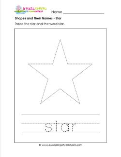 shapes and their names - star