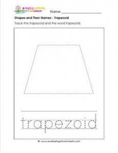 shapes and their names - trapezoid
