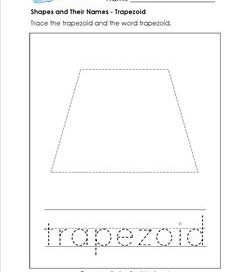 shapes and their names - trapezoid