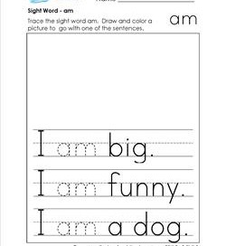 sight word am