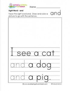 sight word and