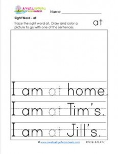 sight word at