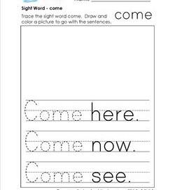 sight word come