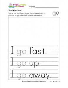 sight word go