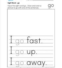 sight word go