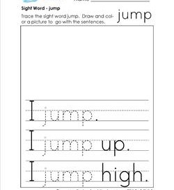 sight word jump