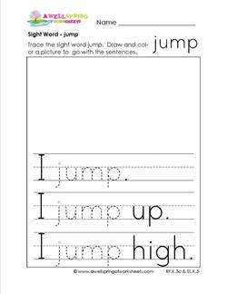 sight word jump