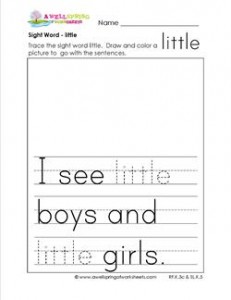 sight word little