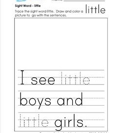 sight word little