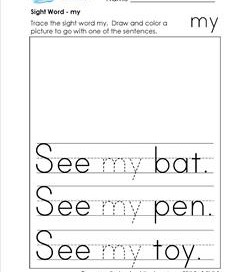 sight word my