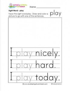 sight word play