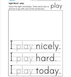 sight word play