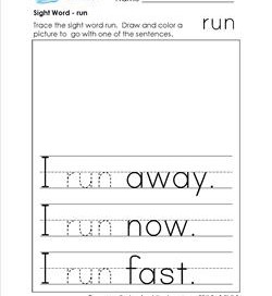 sight word run