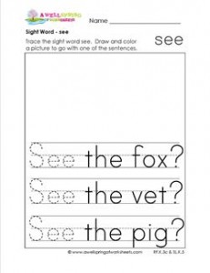 sight word see