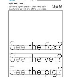 sight word see