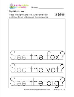 sight word see