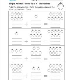 simple addition - strawberries