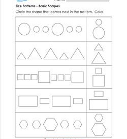 Shapes And Size Chart