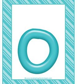 stripes and candy colorful letters lowercase o
