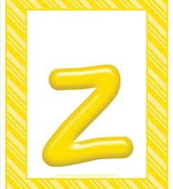 stripes and candy colorful letters lowercase z