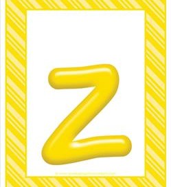 stripes and candy colorful letters lowercase z