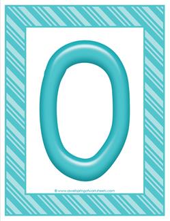 stripes and candy colorful letters - uppercase o