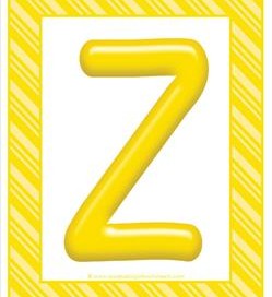 stripes and candy colorful letters - uppercase z