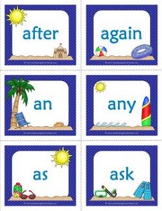 dolch sight word flashcards