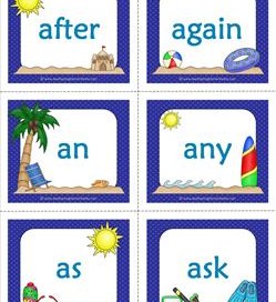 dolch sight word flashcards