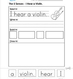 the 5 senses - i hear a violin