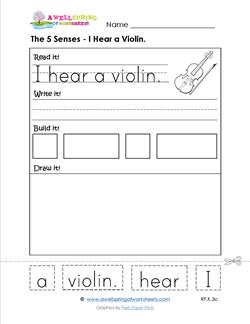 the 5 senses - i hear a violin