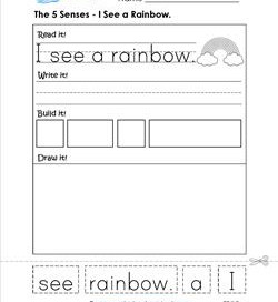 the 5 senses - i see a rainbow