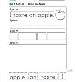 the 5 senses - i taste and apple