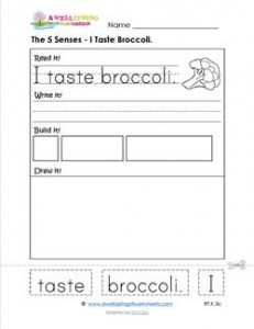 the 5 senses - i taste broccoli