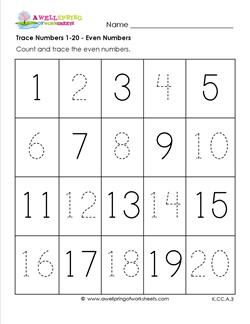 Worksheets Preschool Number Tracing Worksheets 1-20 subject a wellspring of worksheets trace numbers 1 20 even numbers