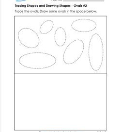 tracing shapes and drawing shapes - ovals 2