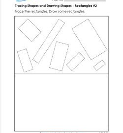 tracing shapes and drawing shapes - rectangles 2