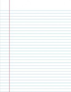 wide lined paper