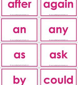 dolch sight word flash cards - first grade sight words flashcards