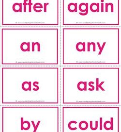 dolch sight word flash cards - first grade sight words flashcards