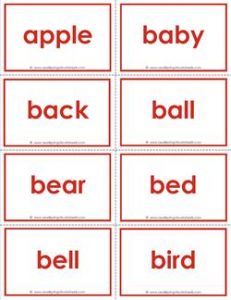 dolch sight word flash cards - nouns - sight words flaashcards