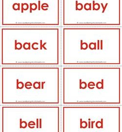 dolch sight word flash cards - nouns - sight words flaashcards