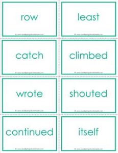fry word flash cards - the eighth 100 - high frequency words flashcards