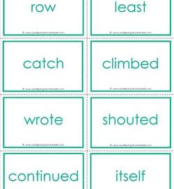fry word flash cards - the eighth 100 - high frequency words flashcards