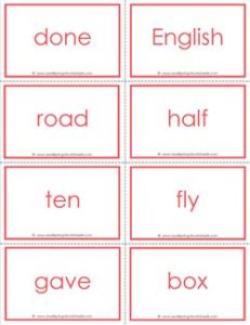 fry word flash cards - the fifth 100 - high frequency words flashcards