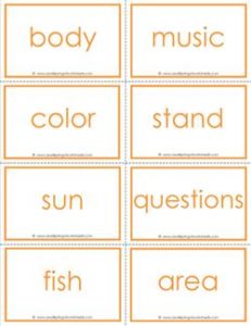 fry word flash cards - the fourth 100 - high frequency words flashcards