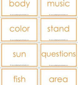 fry word flash cards - the fourth 100 - high frequency words flashcards