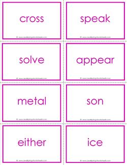 fry word flash cards - the seventh 100 - high frequency words flashcards